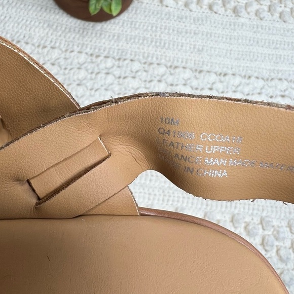 KORKS BY KORK EASE Women’s 10 Martinique Platform Wedge Sandal Leather Tan Boho - Picture 9 of 13